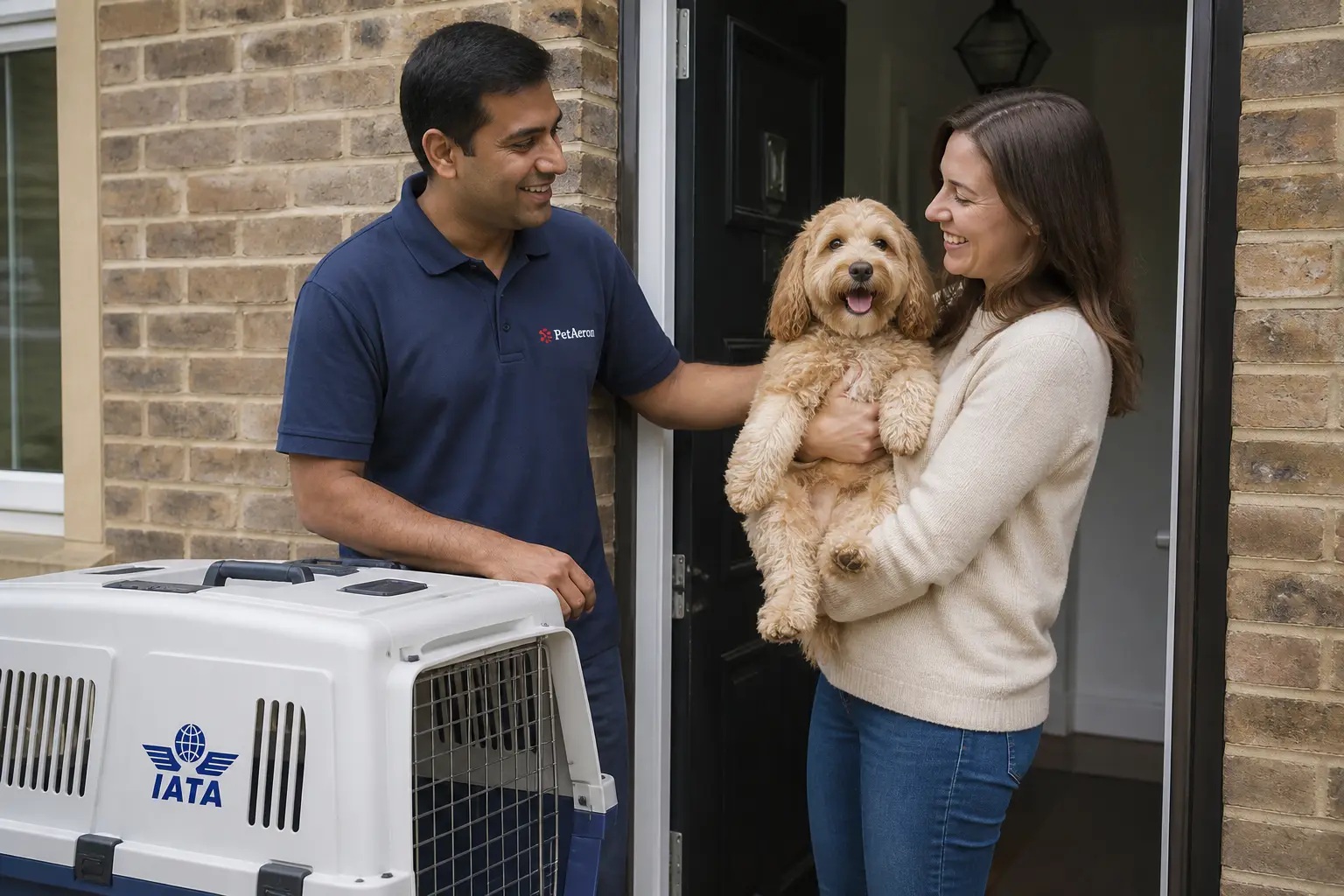 Door-to-door pet handover complete at UK home after relocation from India