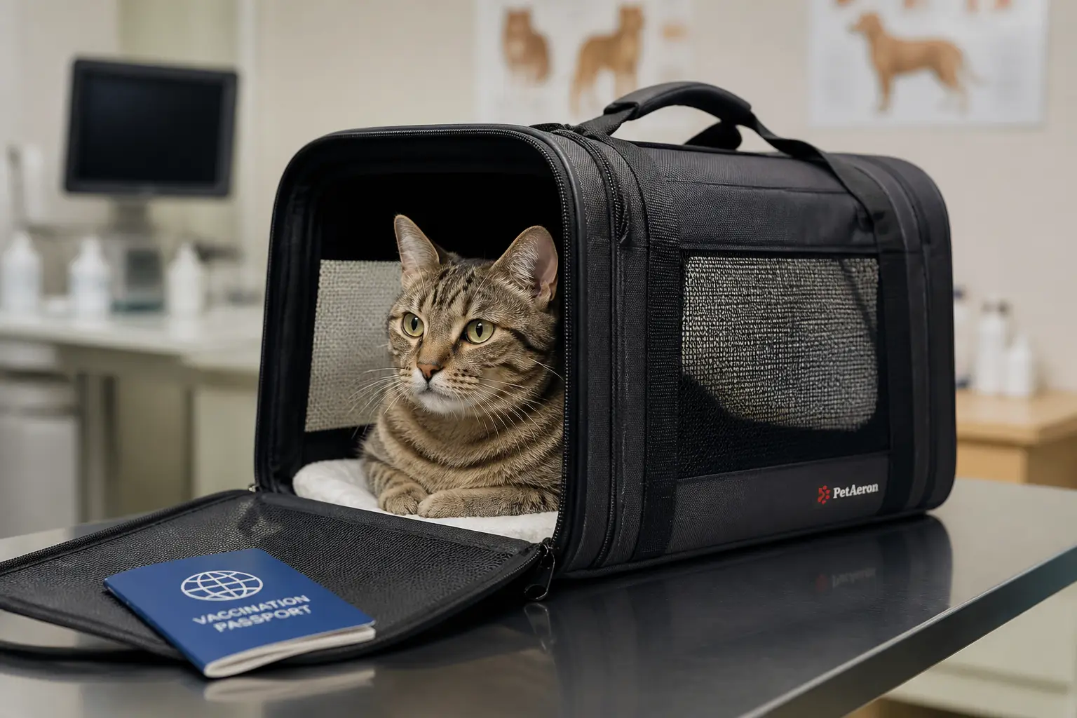 Cat health readiness with vaccination passport for cat relocation India to UK