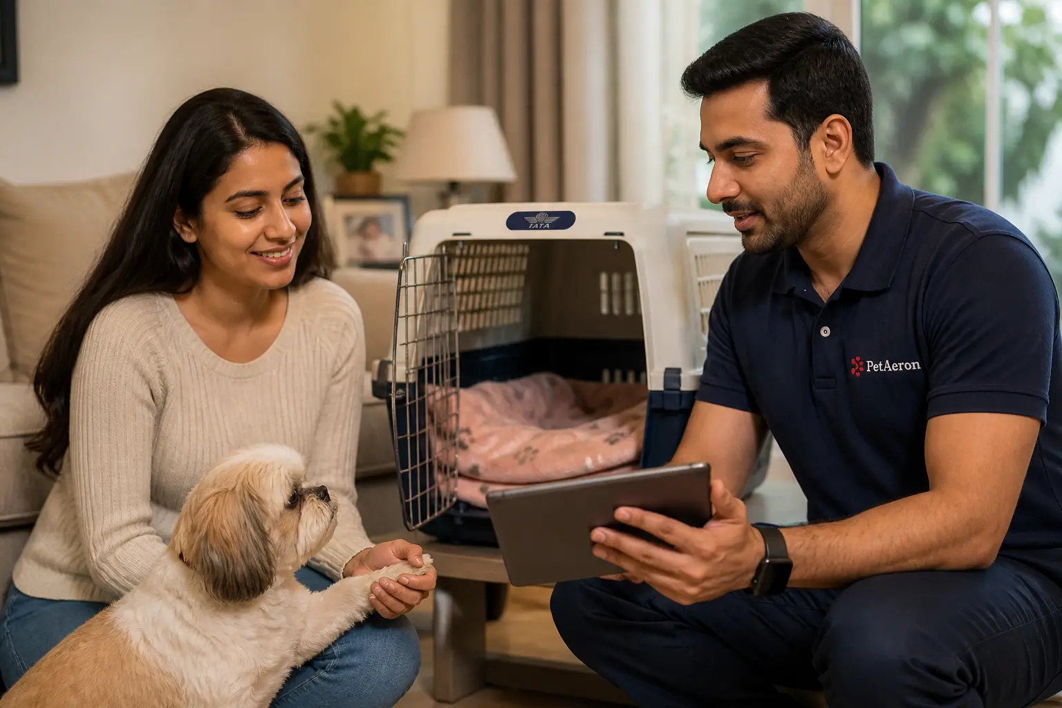 Comfort planning with familiar bedding before pet relocation from India to Sheffield