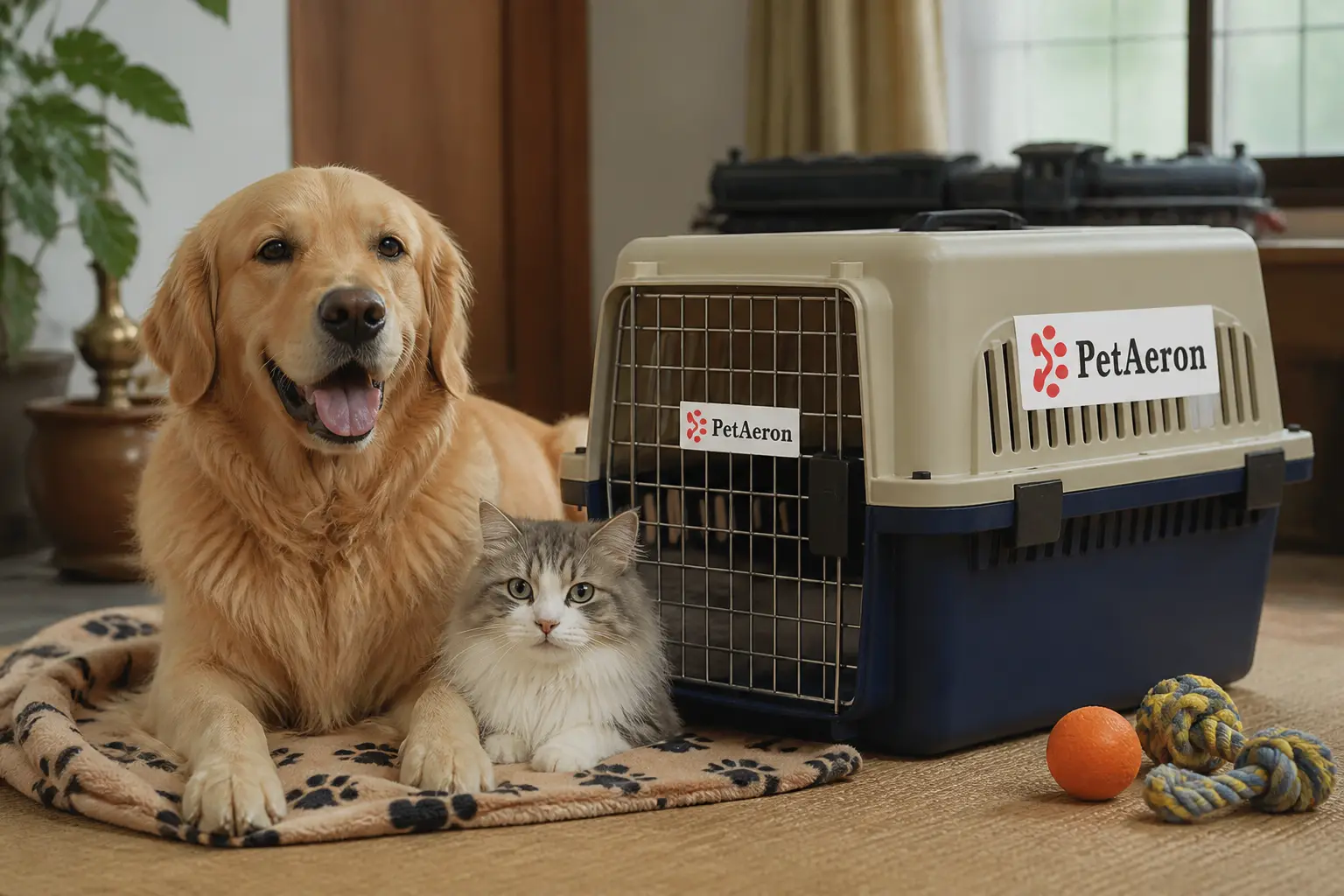 Dog and cat train travel planning with comfort in mind for pet relocation from Chennai