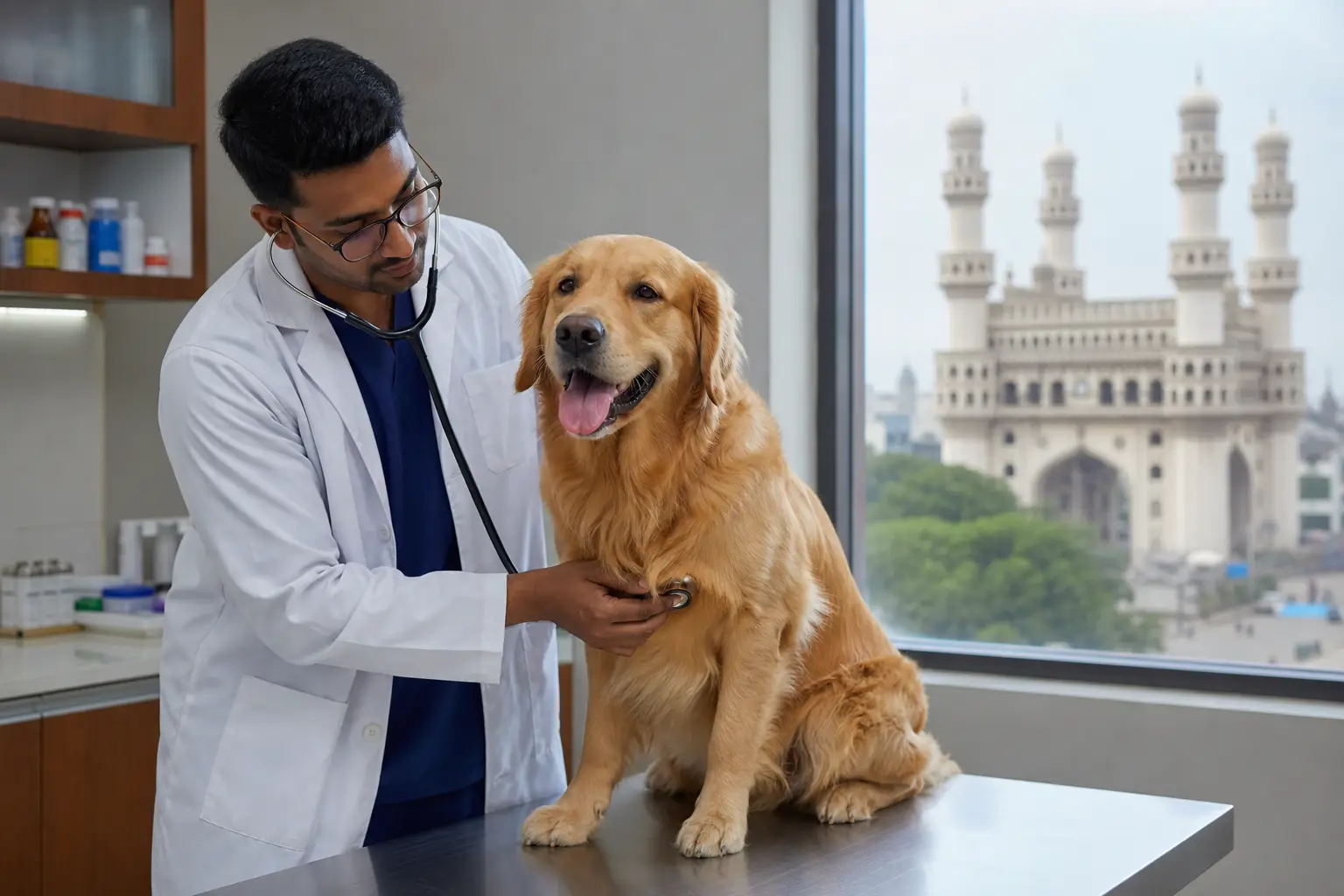 Pre-travel veterinary health check for pet relocation from Hyderabad