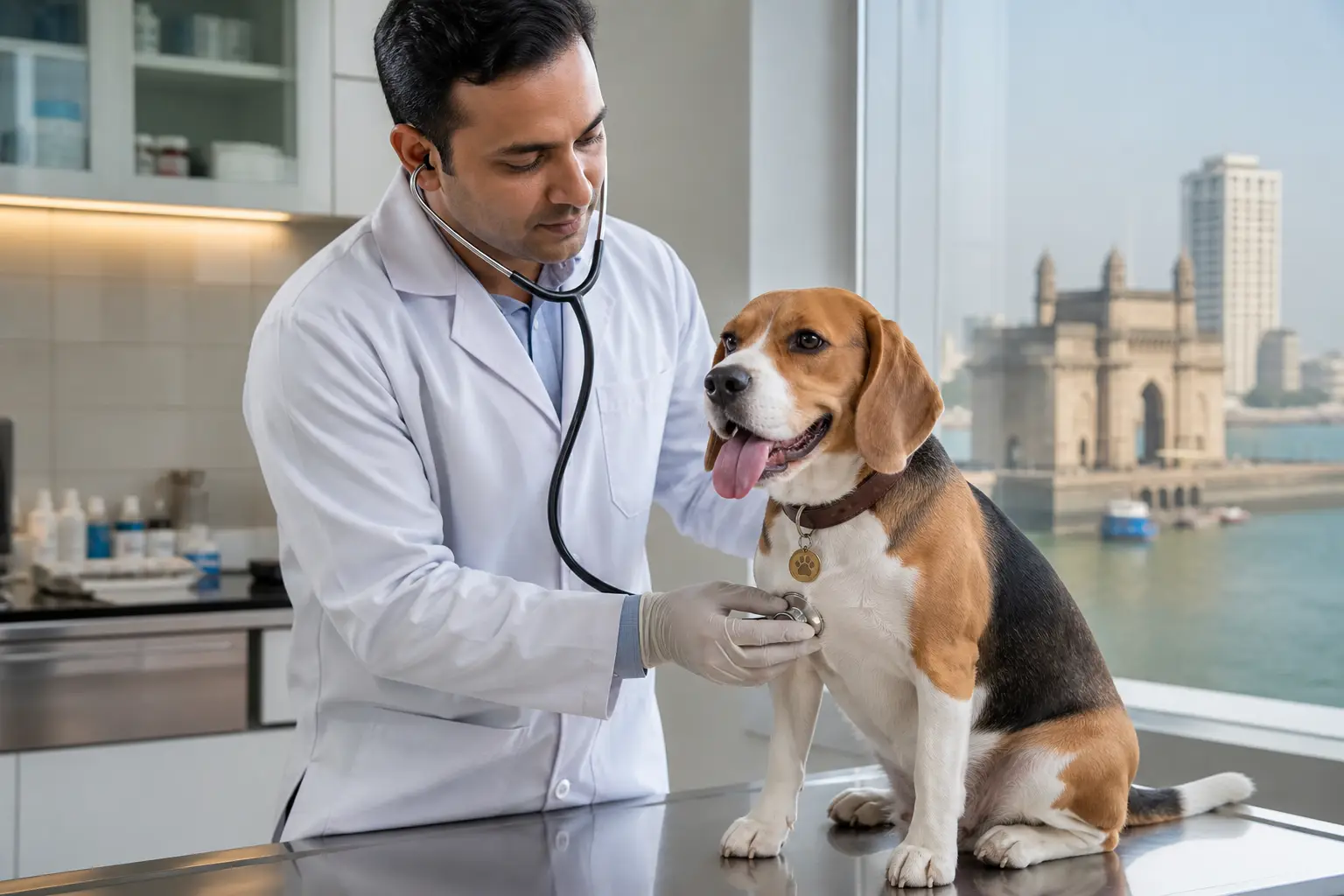Pre-travel veterinary health check for pet relocation from Mumbai